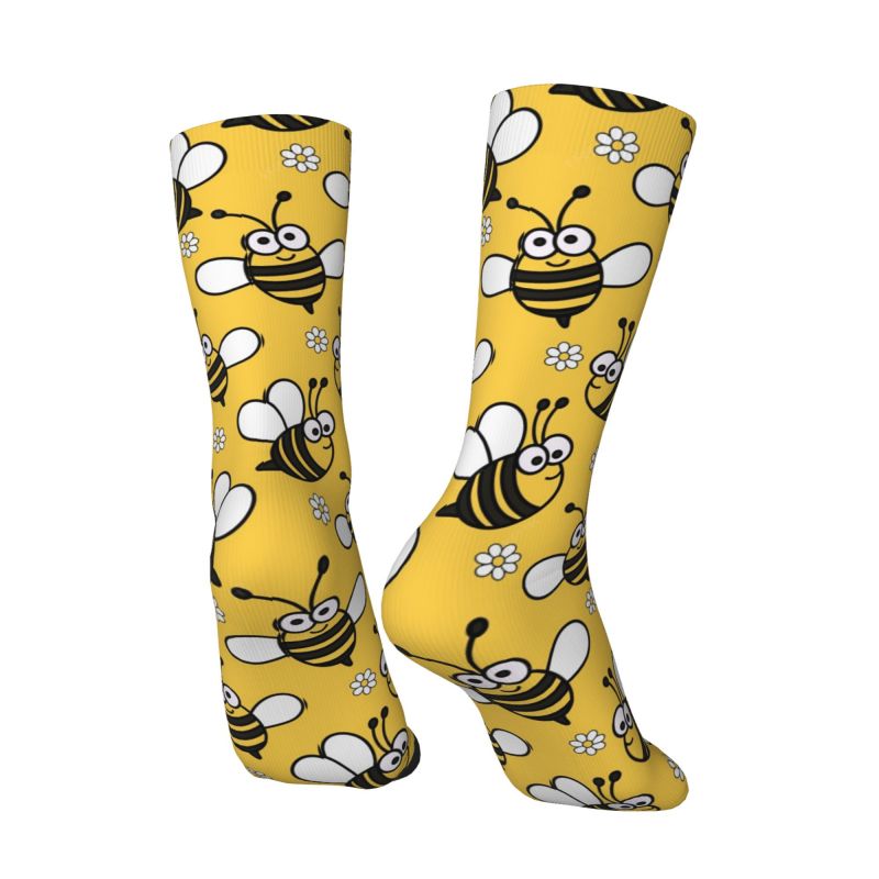 Dress Sock Men - Özel Sevimli Küçük Arılar Erkek Mürettebat