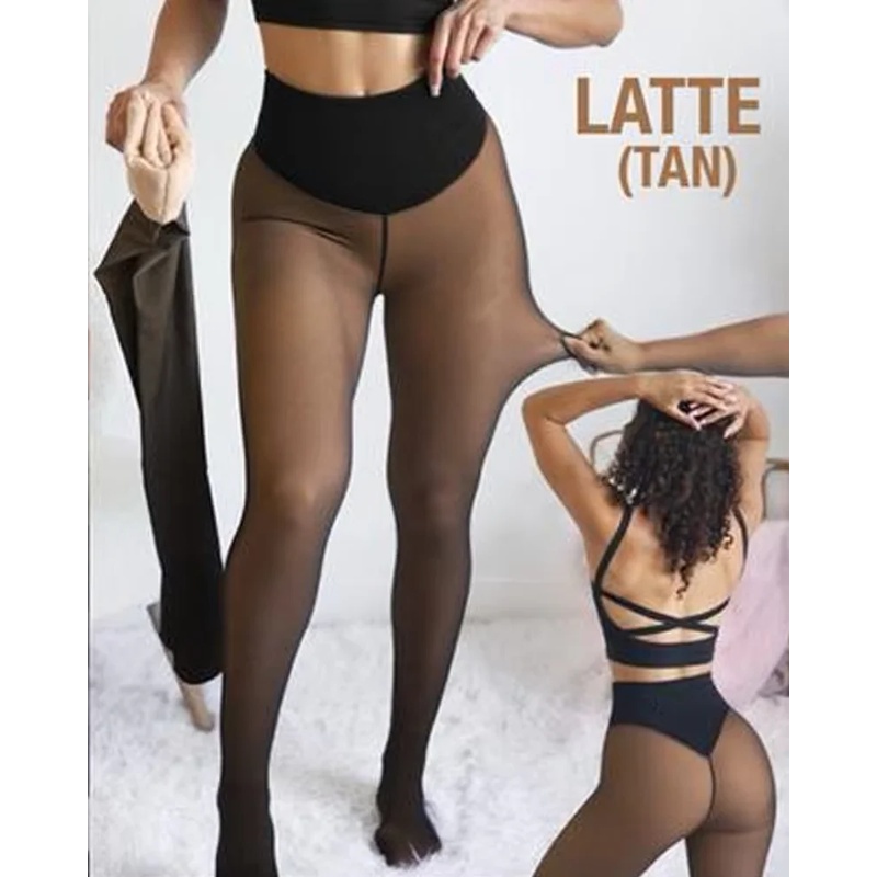 Tights Pantyhose Sheer - Tek Dikişli Polar Astarlı Tayt Şekillendirici