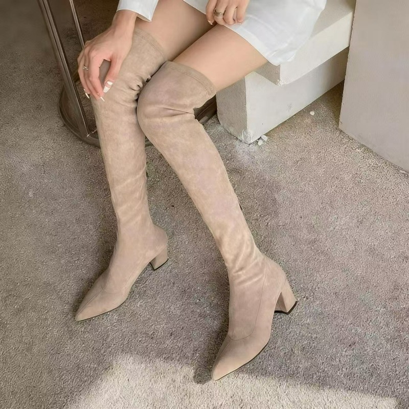 Seksi Kadın Botları Sivri Buru - Knee High Sock Women incelemesi ve fiyatı